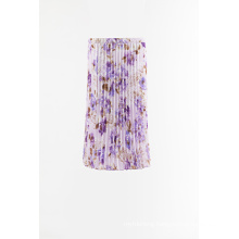 Print woven pleated skirt for Sale